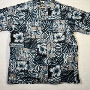 Vintage Hawaiian Go Barefoot‎ short sleeve Button up Shirt USA Made - Mens Large